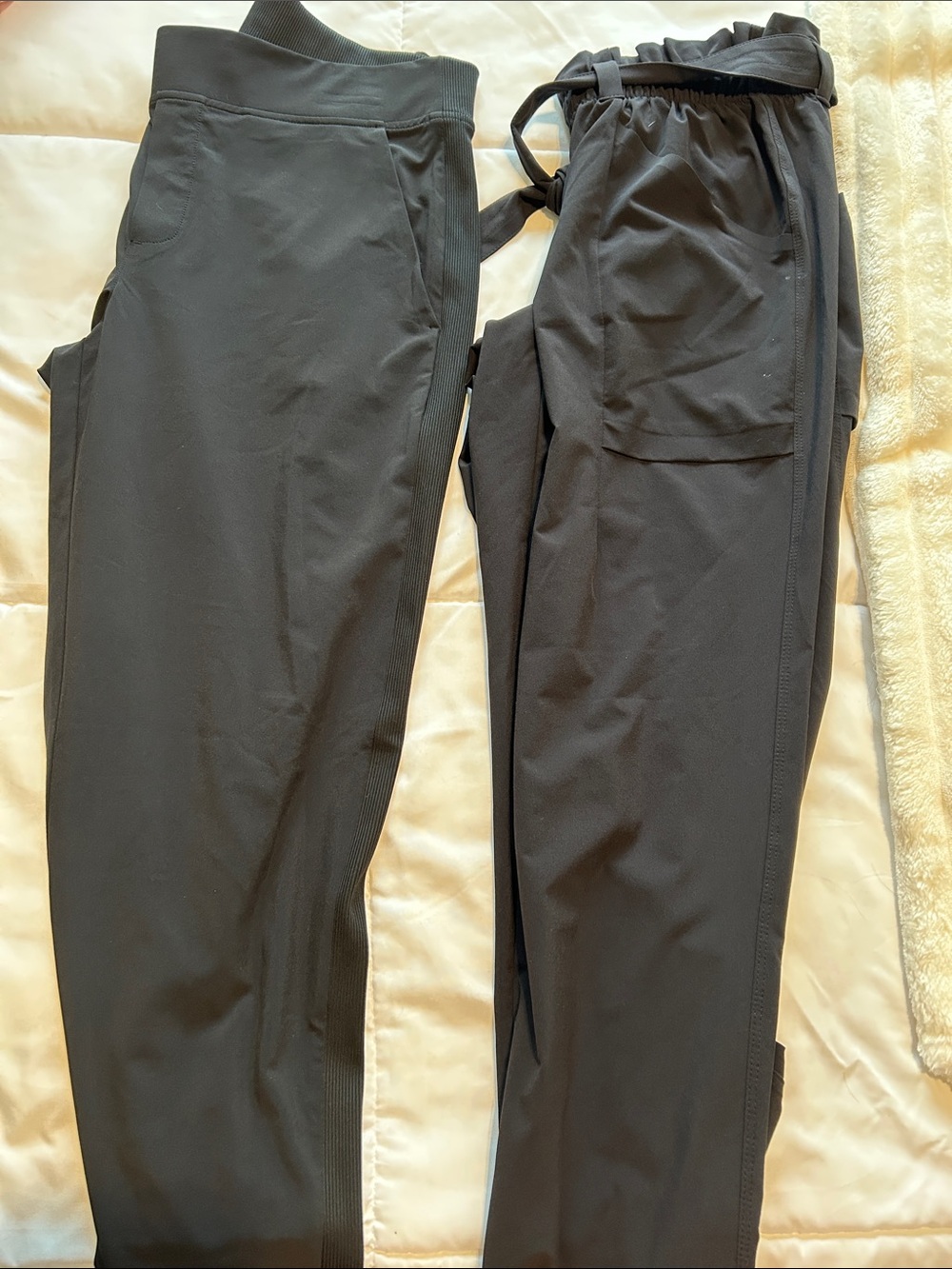 Athleta Black Women's Track Joggers 2 pairs